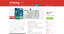 Desktop Screenshot of fritzing.org