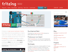 Tablet Screenshot of fritzing.org